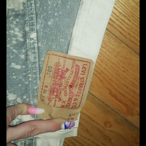 📓LEVIS 501 BLEACHED OUT JEAHS SIZE 36 X 30 - Picture 3 of 7